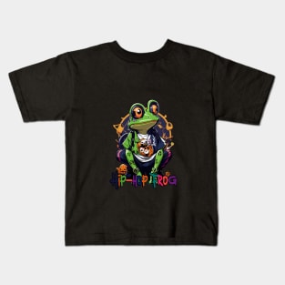 hip-hop fashion cute frog Kids T-Shirt